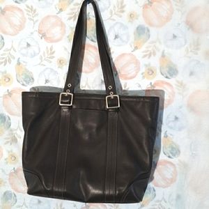 Authentic Coach Large Black Tote Bag